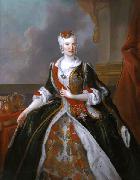 Louis de Silvestre Portrait of Maria Josepha of Austria oil painting on canvas
